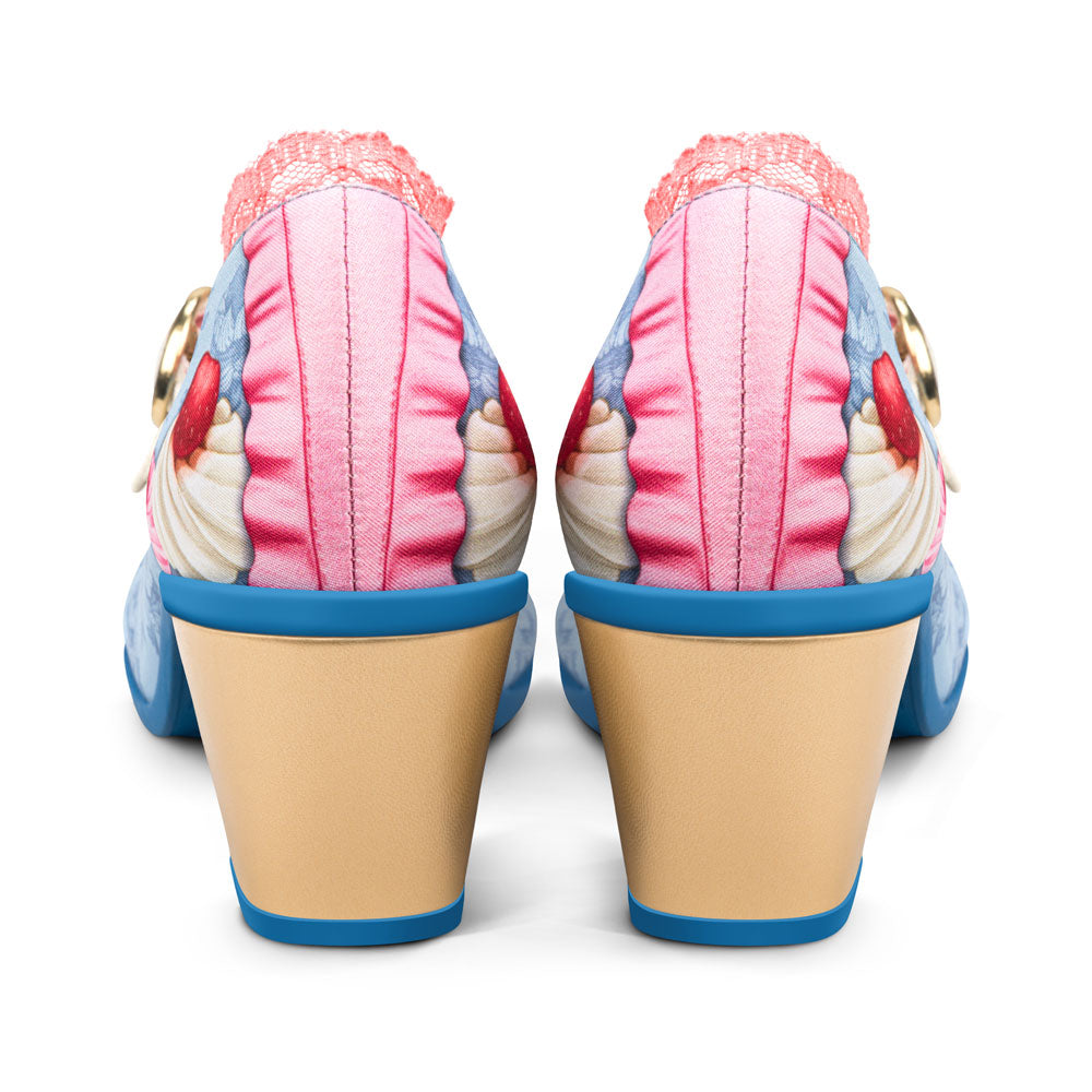Chocolaticas® Marie Antoinette 3 Mid Heels Women's Mary Jane Pump