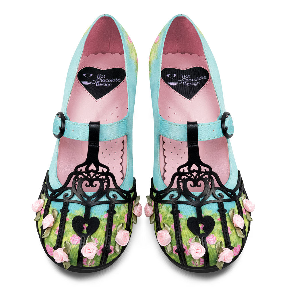 Chocolaticas® Mid Heels Secret Garden Women's Mary Jane Pump
