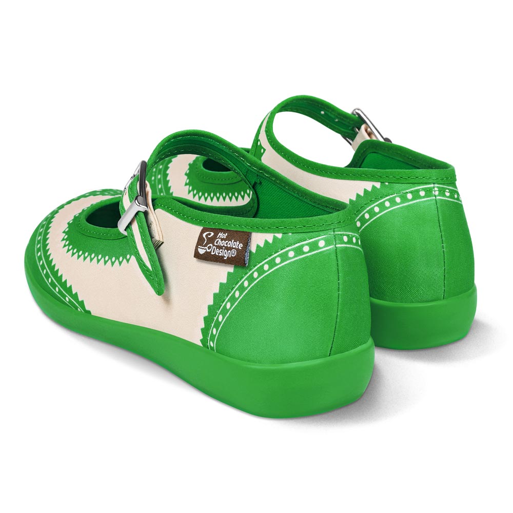 Chocolaticas® Havana Green Women's Mary Jane Flat