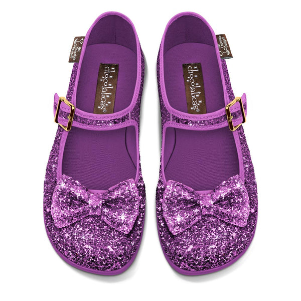 Chocolaticas Violet Women s Mary Jane Flat Hot Chocolate Design UK