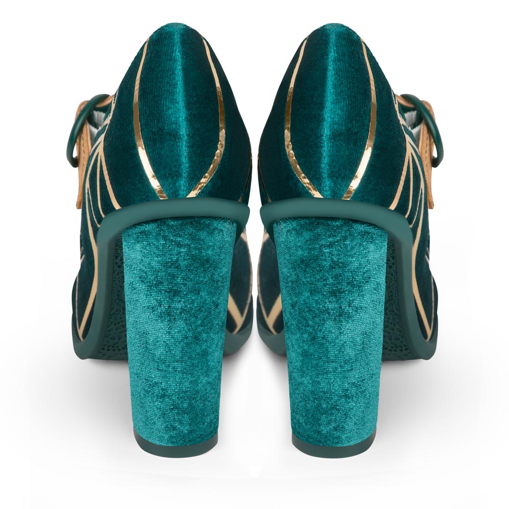Chocolaticas® High Heels Peacock Women's Mary Jane Pump