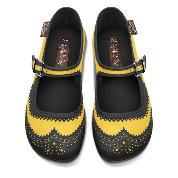 Yellow discount mary janes