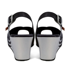 Chocolaticas® Black Birds Women's Sandal