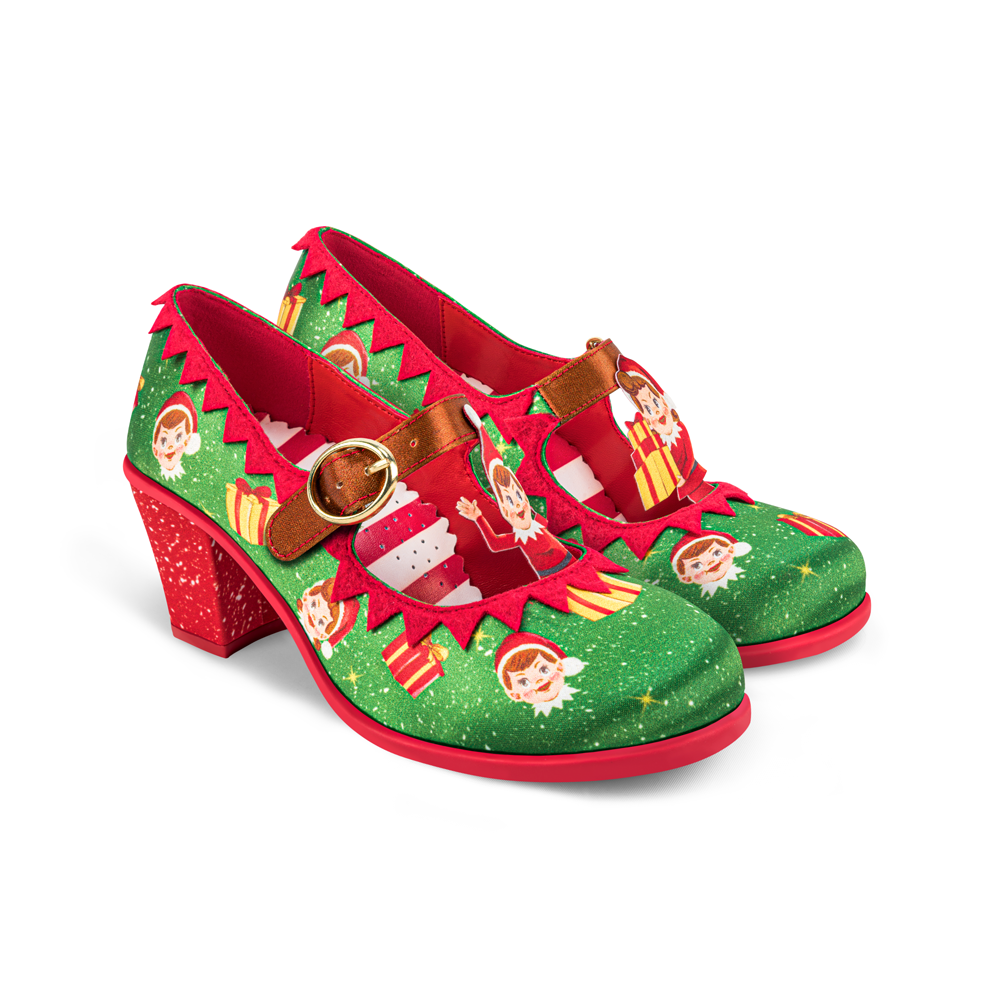 Chocolaticas Mid Heels Elf Women s Mary Jane Pump Hot Chocolate