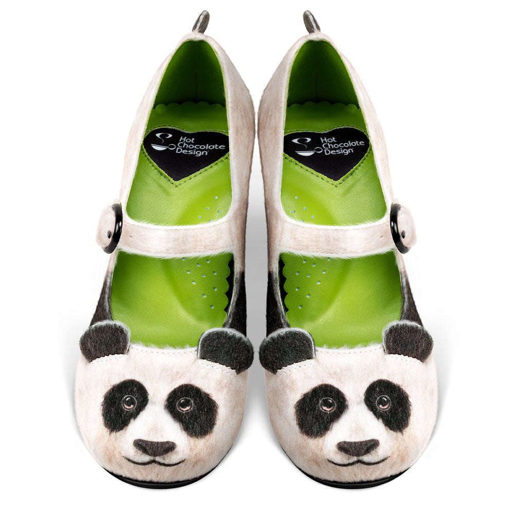 Chocolaticas® Mid Heels Panda Women's Mary Jane Pump