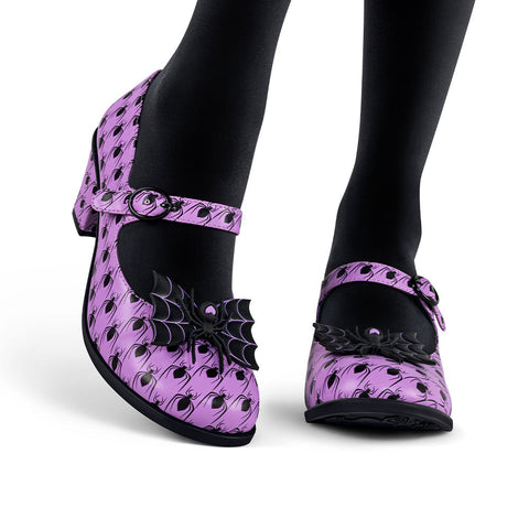 Chocolaticas® Spider Tooth Mid Heels Women's Mary Jane Pump
