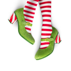 Chocolaticas® Mid Heels Stealing Christmas Women's Mary Jane Pump