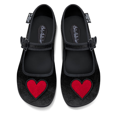 Chocolaticas® Velvet Heart Women's Mary Jane Flat