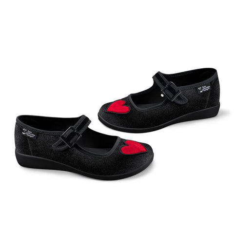 Chocolaticas® Velvet Heart Women's Mary Jane Flat