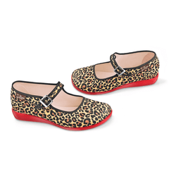 Chocolaticas® Leopard Women's Mary Jane Flat