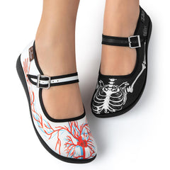 Chocolaticas® Blood & Bones Women's Mary Jane Flat