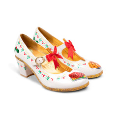 Chocolaticas® Mid Heels Christmas Feast Women's Mary Jane Pump