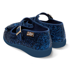 Chocolaticas® Blue Diamond Women's Mary Jane Flat