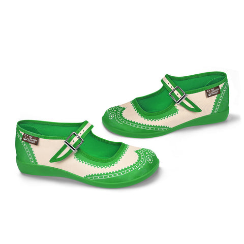 Chocolaticas® Havana Green  Women's Mary Jane Flat