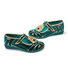 Chocolaticas® Peacock 2 Women's Mary Jane Flat