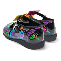 Chocolaticas® Sugar Skull Women's Mary Jane Flat