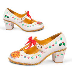 Chocolaticas® Mid Heels Christmas Feast Women's Mary Jane Pump