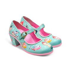 Chocolaticas® Mid Heels Fish & Kitsch Women's Mary Jane Pump