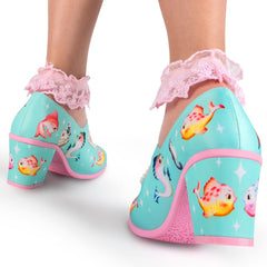 Chocolaticas® Mid Heels Fish & Kitsch Women's Mary Jane Pump