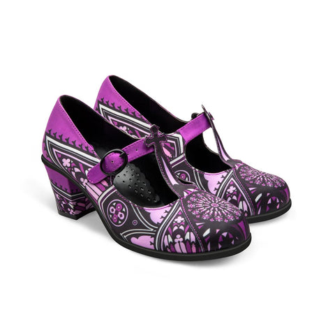 Chocolaticas® Mid Heels Gothic Church Women's Mary Jane Pump