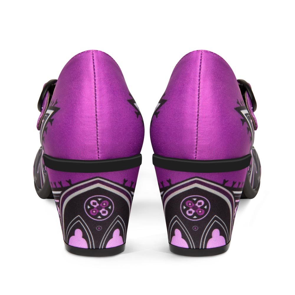 Chocolaticas® Mid Heels Gothic Church Women's Mary Jane Pump