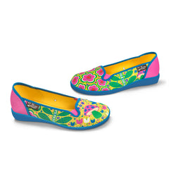 Chocolaticas® Flower Power Women's Slip-On Shoes