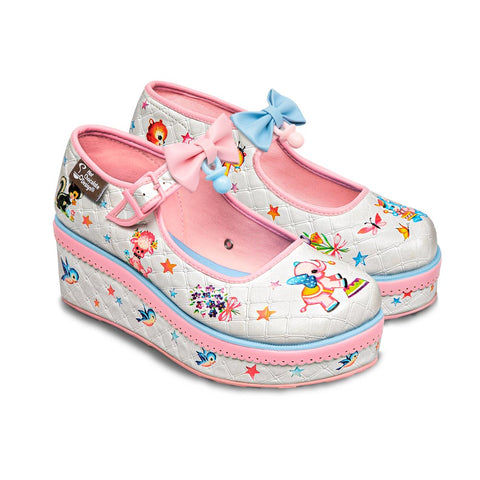 Chocolaticas® Kitschy Blanket Women's Mary Jane Platform