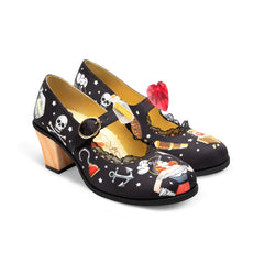 Chocolaticas® Mid Heels Pirate Women's Mary Jane Pump