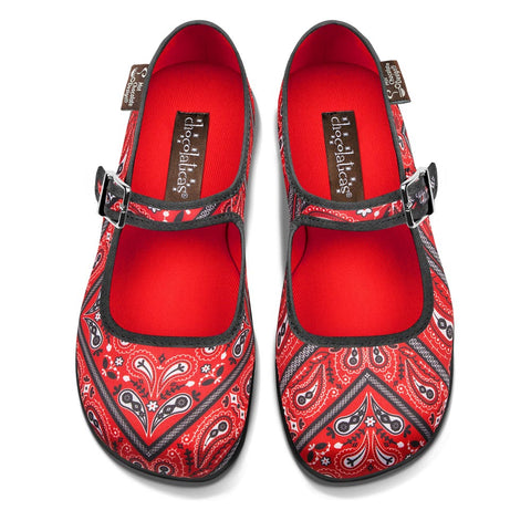 Chocolaticas® Bandana Women's Mary Jane Flat Shoes