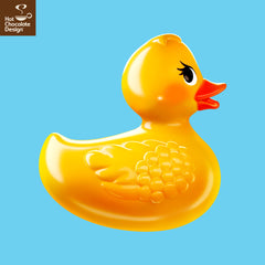 Chocolaticas® Rubber Duckie Women's Mary Jane Flat