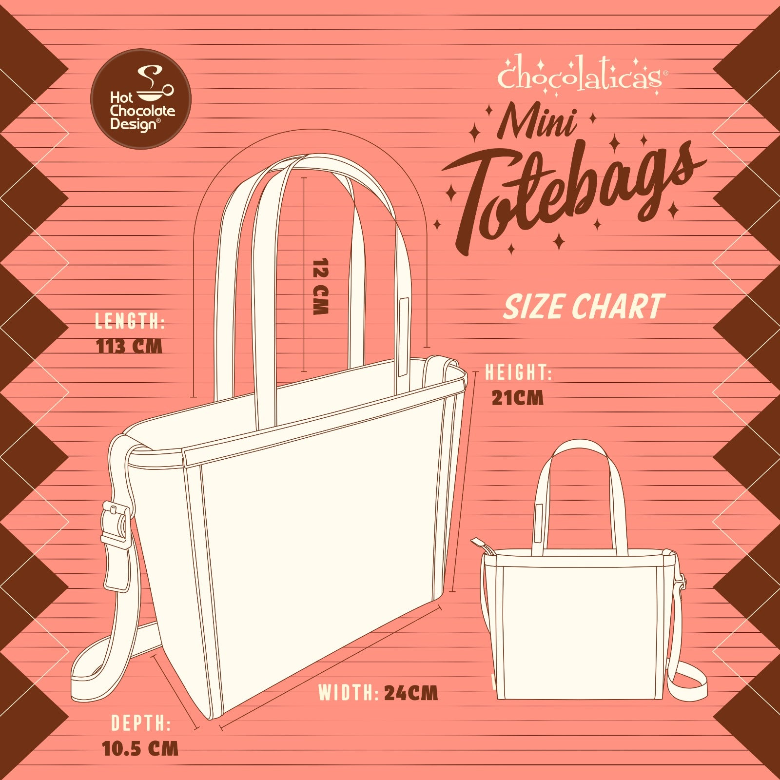 Tote Bag Size Chart -  UK