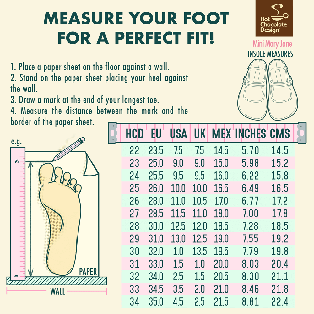 Girls foot best sale size