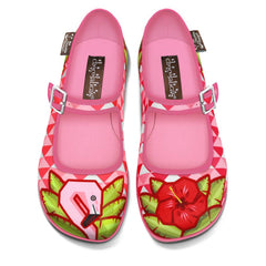 Chocolaticas® Flamingo Women's Mary Jane Flat