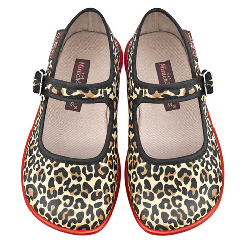 Mini Chocolaticas® Leopard Girls Mary Jane Flat